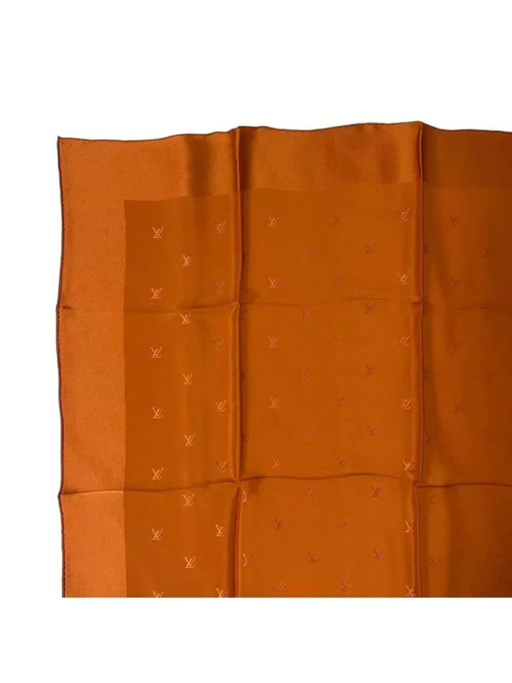 Louis Vuitton Carre Monaco Silk Orange Scarf